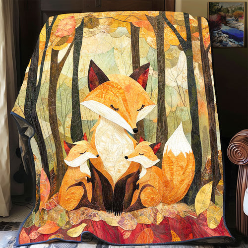 Autumn Fox Family WP1002004CL Quilt