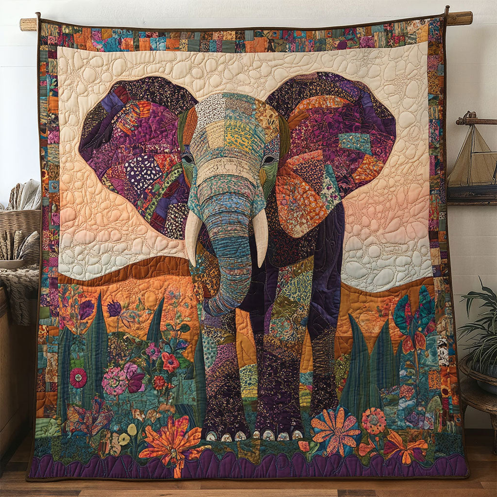 Earth Elephant WN0801025CL Quilt