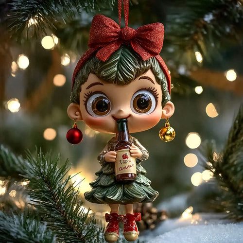 Snowy Spruce Doll WN0912081CL Christmas Ornament