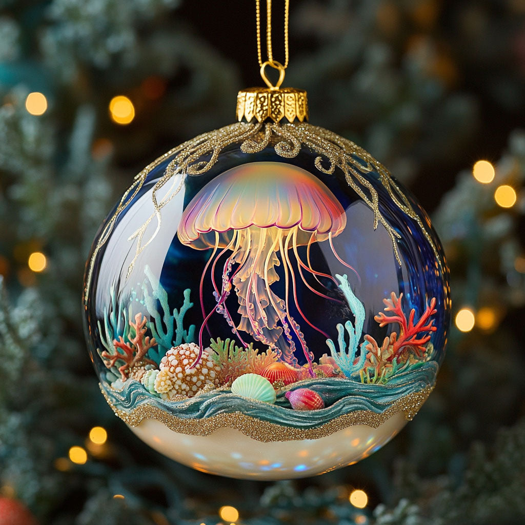Mystic Jelly Sphere CW2511034CL Christmas Ornament