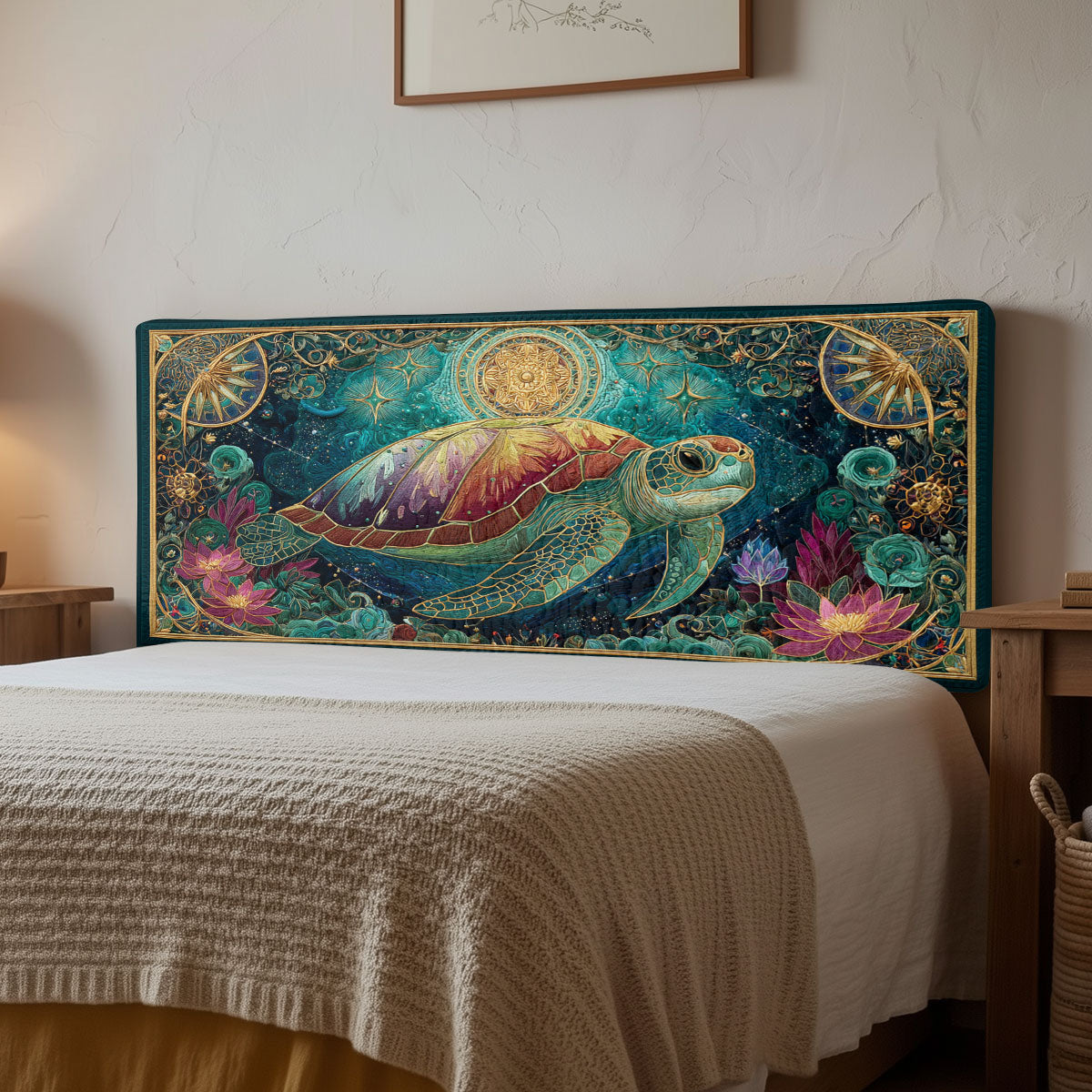 Turtle of Light CW2512018CL Quilted Headboard Slipcover