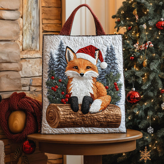Christmas Fox KL2511012CL Quilted Tote Bag