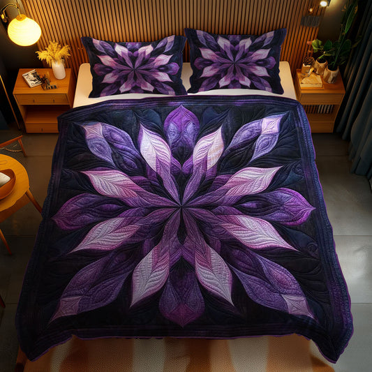 Lush Purple Flower WN0703090CL Duvet Cover Set