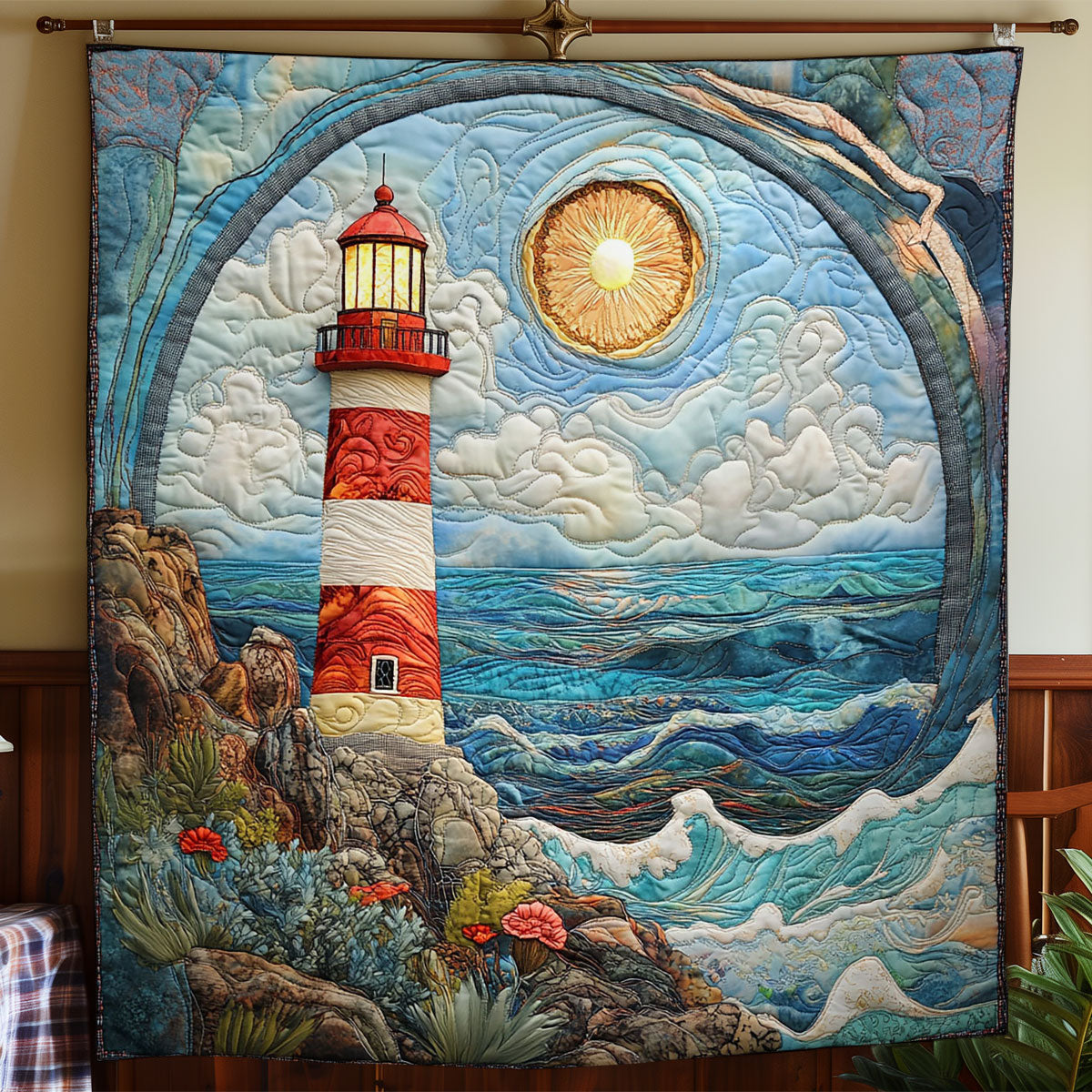Seaside Lighthouse CW1301116CL Quilt