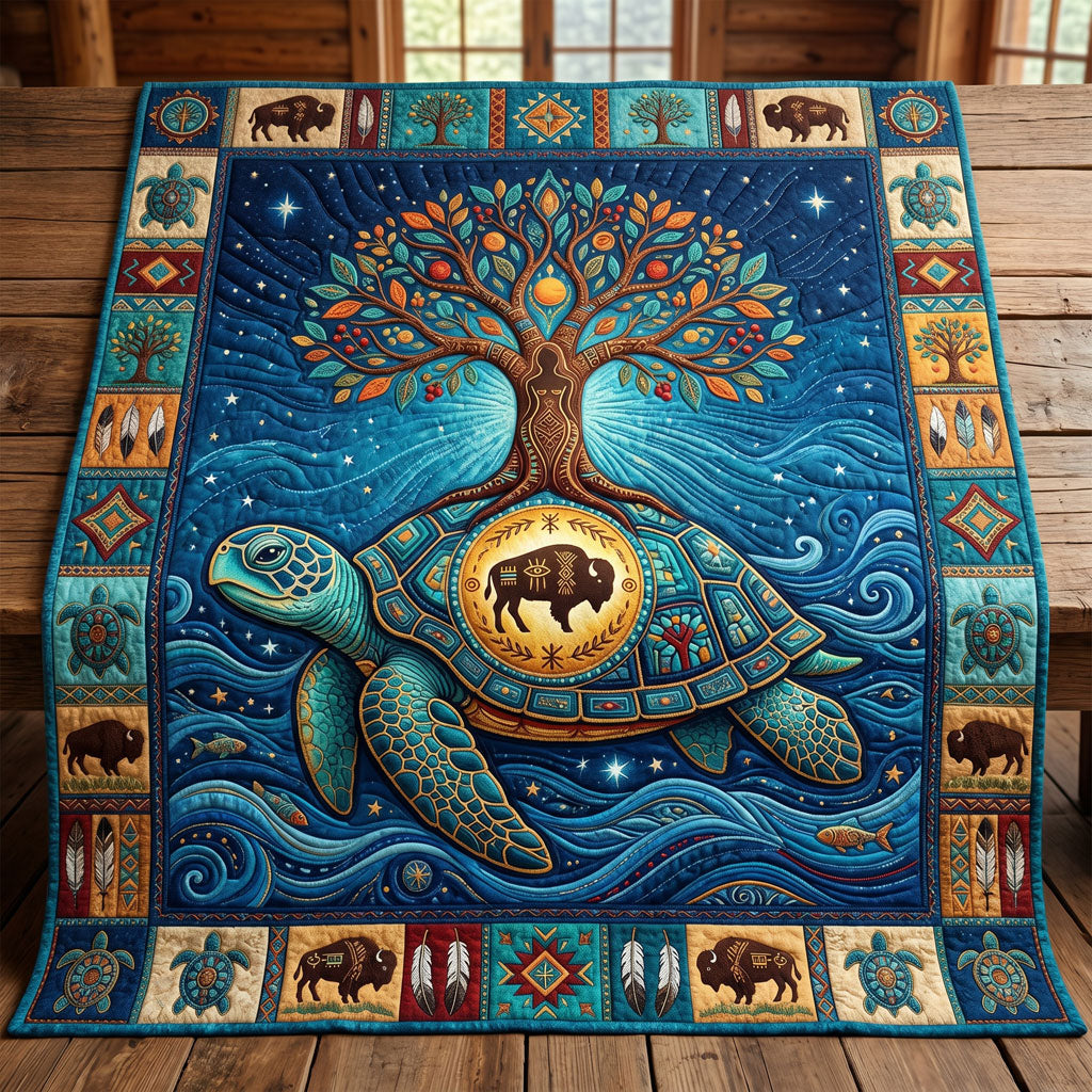 Sacred Turtle Of Life WN1706013CL Quilt