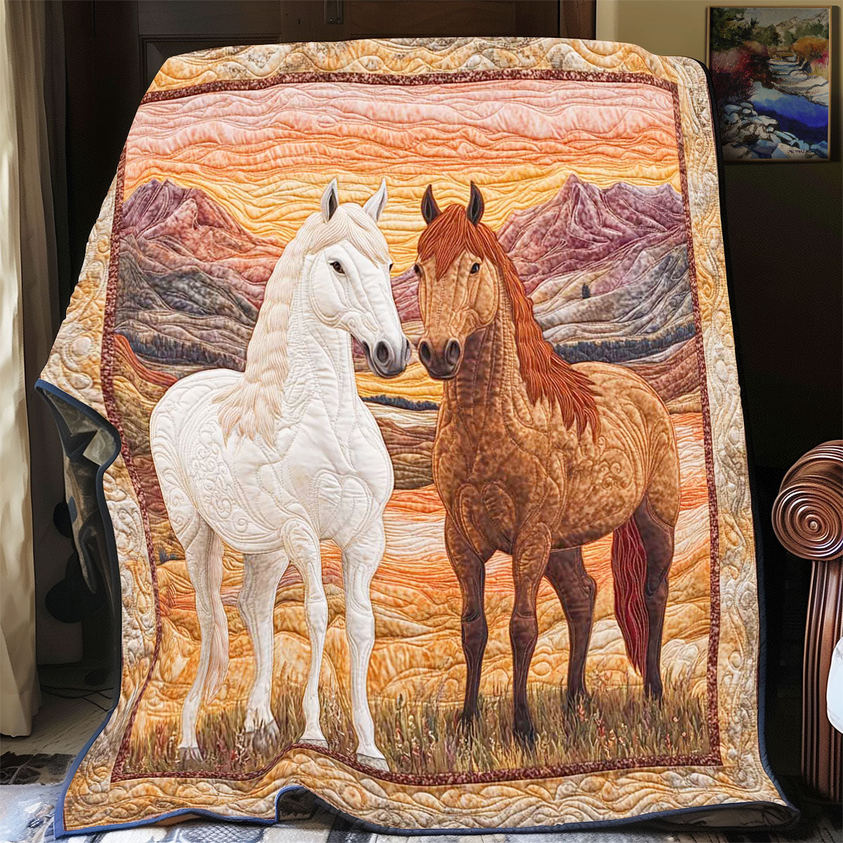 Plateau Horses WP0701017CL Quilt