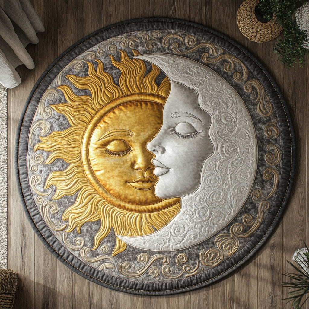 Sun & Moon Eternal KL0812017CL Quilted Round Mat