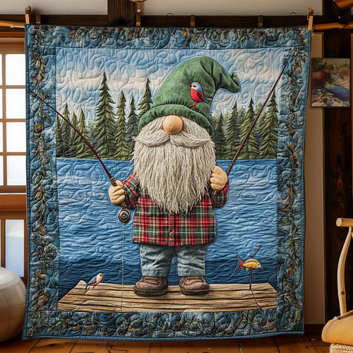 Gnome Gone Fishing WN0901021CL Quilt