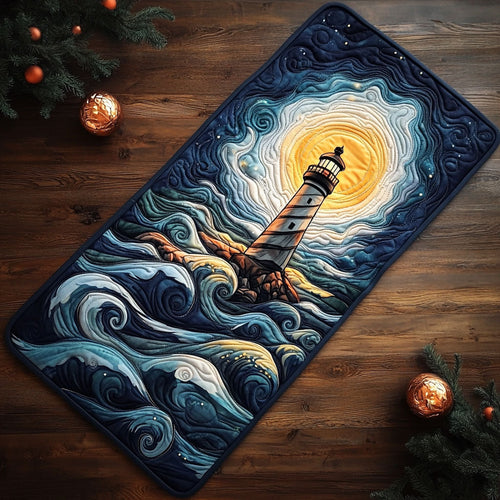 The Light Keeper CP2804017CL Quilted Table Runner
