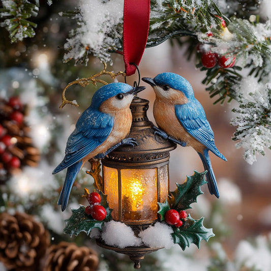 Cozy Bluebird WN2710009CL Christmas Ornament