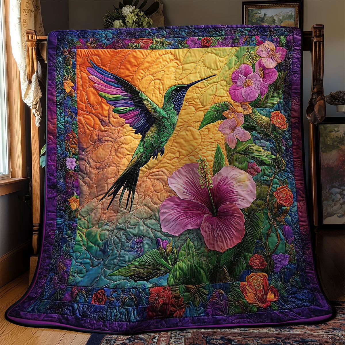 Hummingbird Magic WN0802045CL Quilt