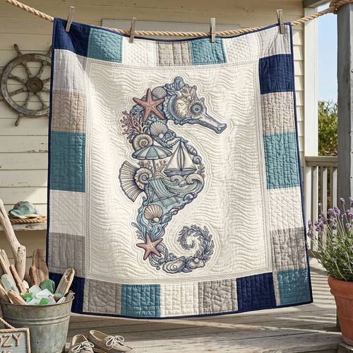 Coastal Seahorse WN1905003CL Quilt