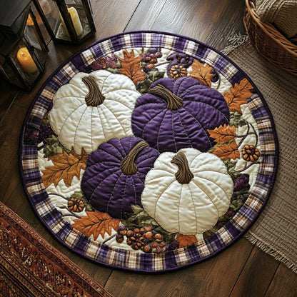 Pumpkin Whispers WN0804030CL Quilted Round Mat