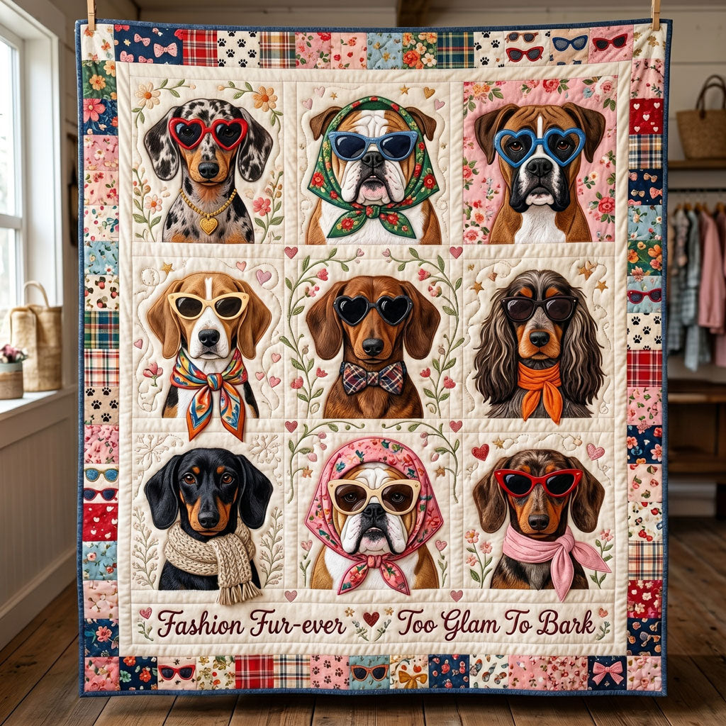 Glam Paws Gallery WN2905009CL Quilt