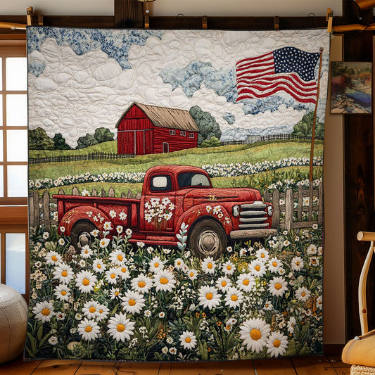 Red Truck Country Roads WN0703051CL Quilt