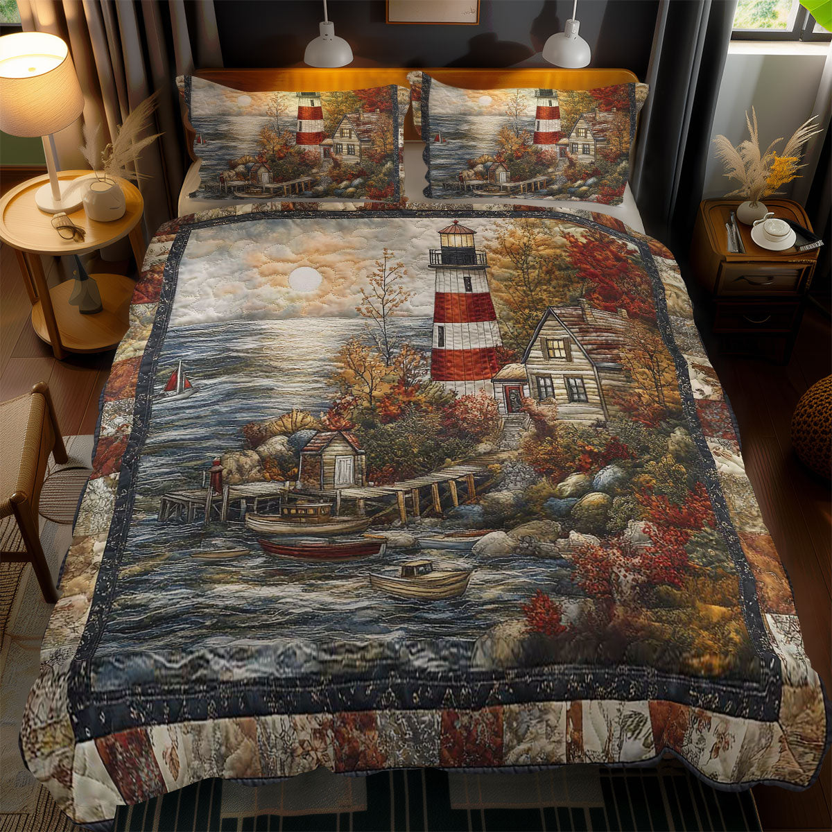 Seaside Lighthouse WN0502092CL Duvet Cover Set