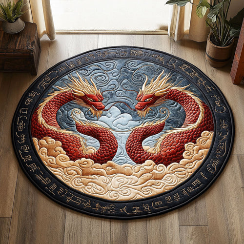 Elemental Embrace CP2407056CL Quilted Round Mat