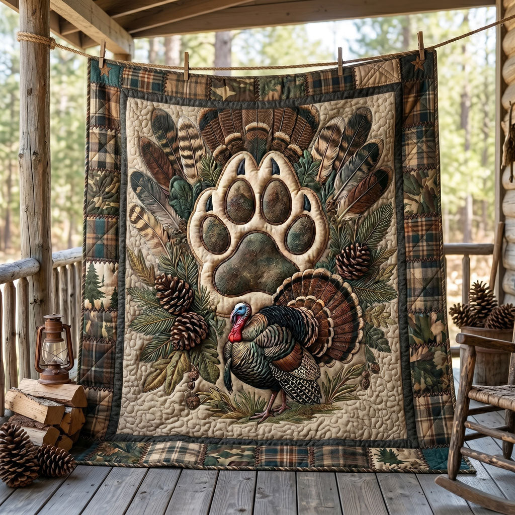 Rustic Camo Turkey Lodge WN1805010CL Quilt