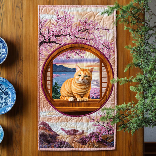 Whiskers At Dusk WJ0406037CL Quilted Table Runner