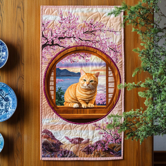 Whiskers At Dusk WJ0406037CL Quilted Table Runner