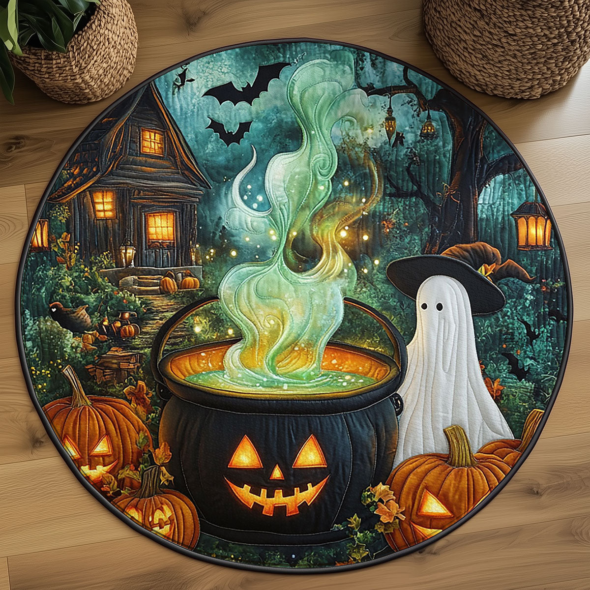 The Cauldron Grove WJ2407051CL Quilted Round Mat