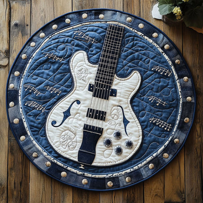 Guitar Rhapsody WN0407116CL Quilted Round Mat