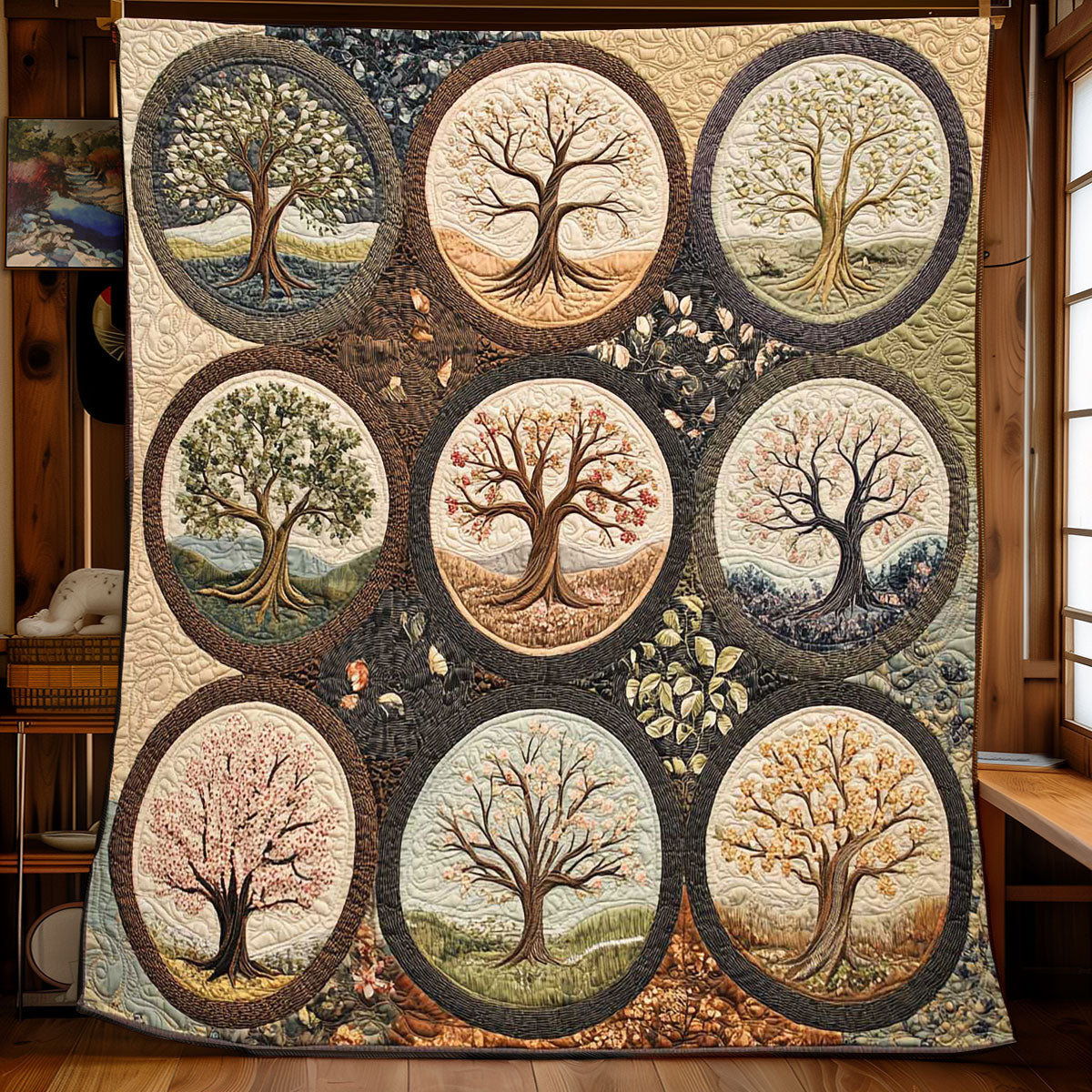 Blissful Tree Of Life WP1402057CL Quilt