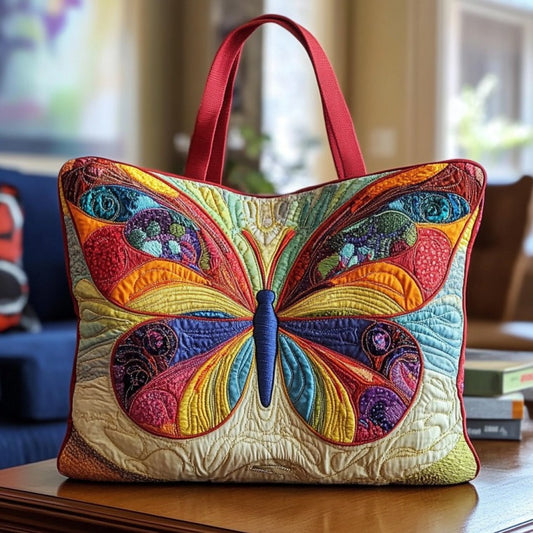 Chromatic Butterfly XR2210021CL Quilted Tote Bag