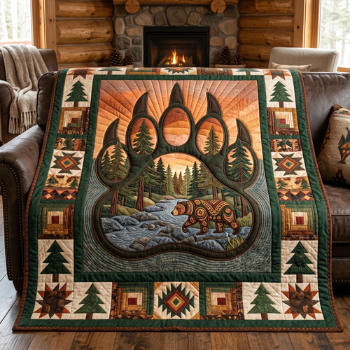 Forest Bear Paw XR1905013CL Quilt