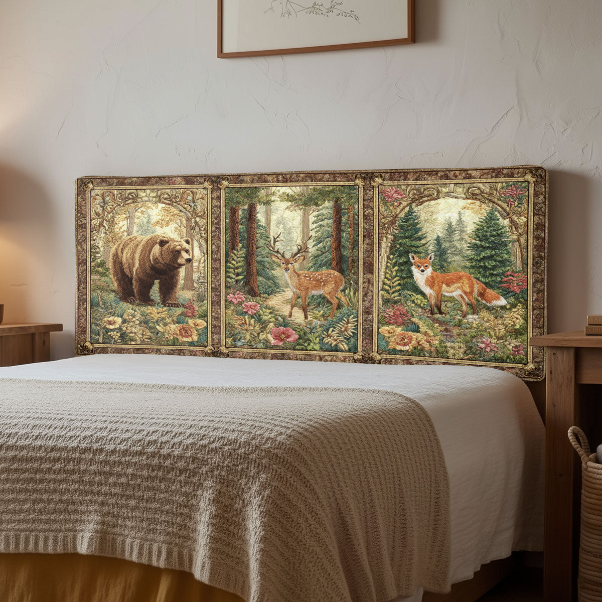 Woodland Charm CW3012029CL Quilted Headboard Slipcover
