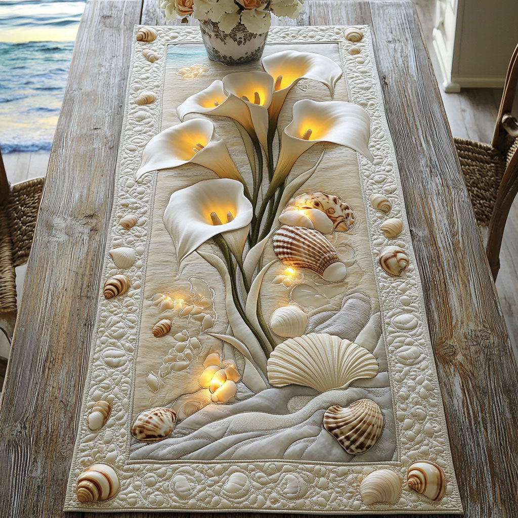 Calla Lily Glow WN1806005CL Quilted Table Runner