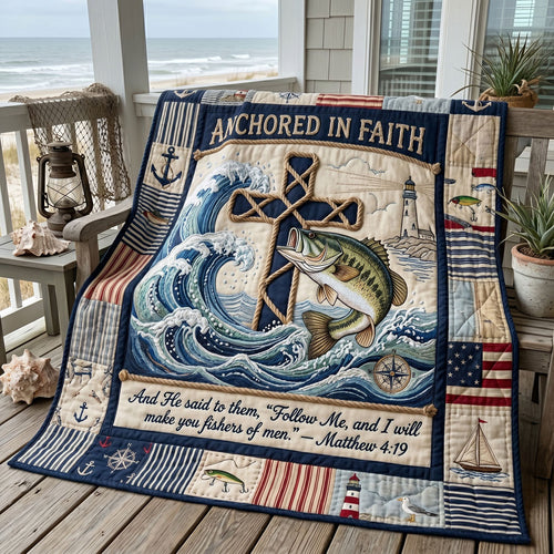 Anchored In Faith Scripture WN2205005CL Quilt