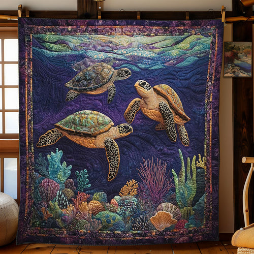Majestic Sea Turtle WN1703094CL Quilt