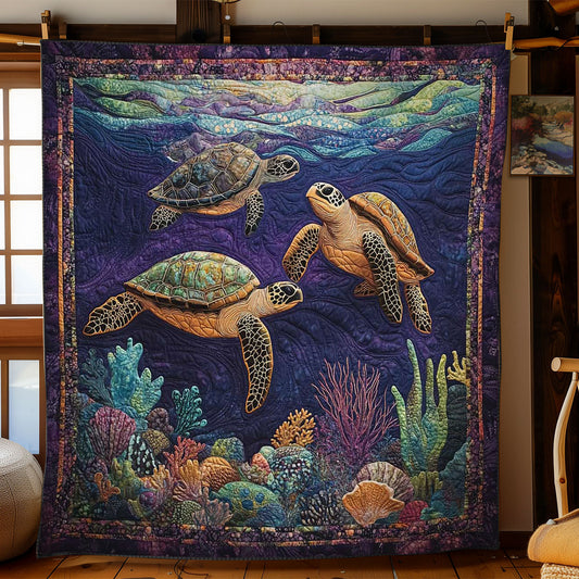 Majestic Sea Turtle WN1703094CL Quilt
