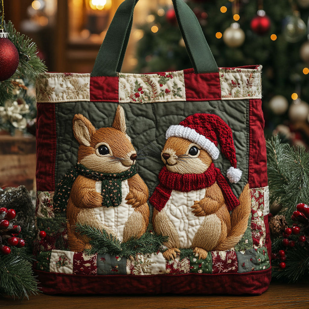 Fuzzy Friend CP0111041CL Quilted Tote Bag