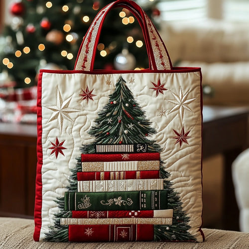 Wintertime Stories XR3010025CL Quilted Tote Bag