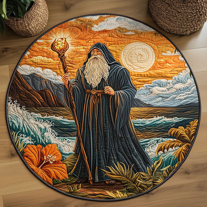 Island Sorcerer Sunset WJ0107033CL Quilted Round Mat