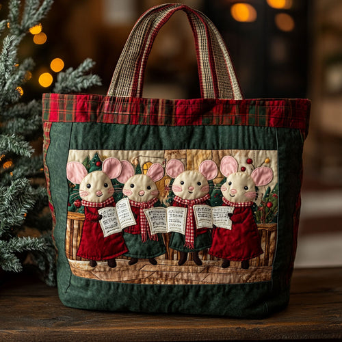 Yuletide Mouse WN1311123CL Quilted Tote Bag