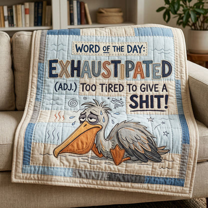 Exhaustipated Humor WN0904019CL Quilt