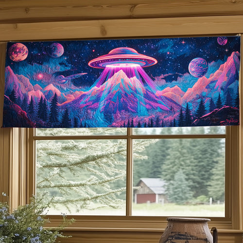 Sci-fi UFO WJ2203069CL Quilted Valance
