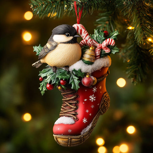Winter Gift Chickadee WN2210066CL Christmas Ornament