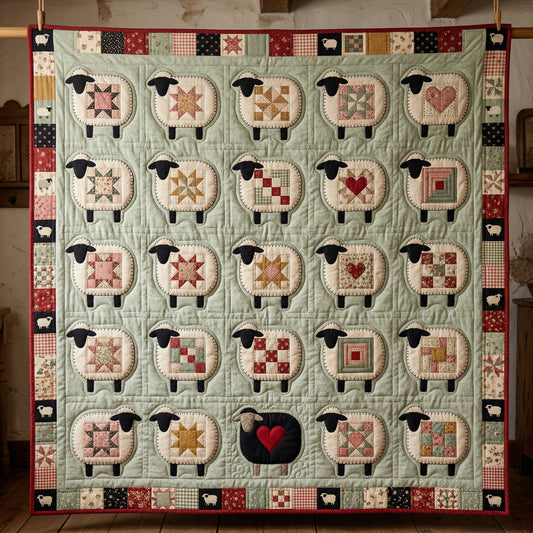 Sheep Patchwork XR0804003CL Quilt