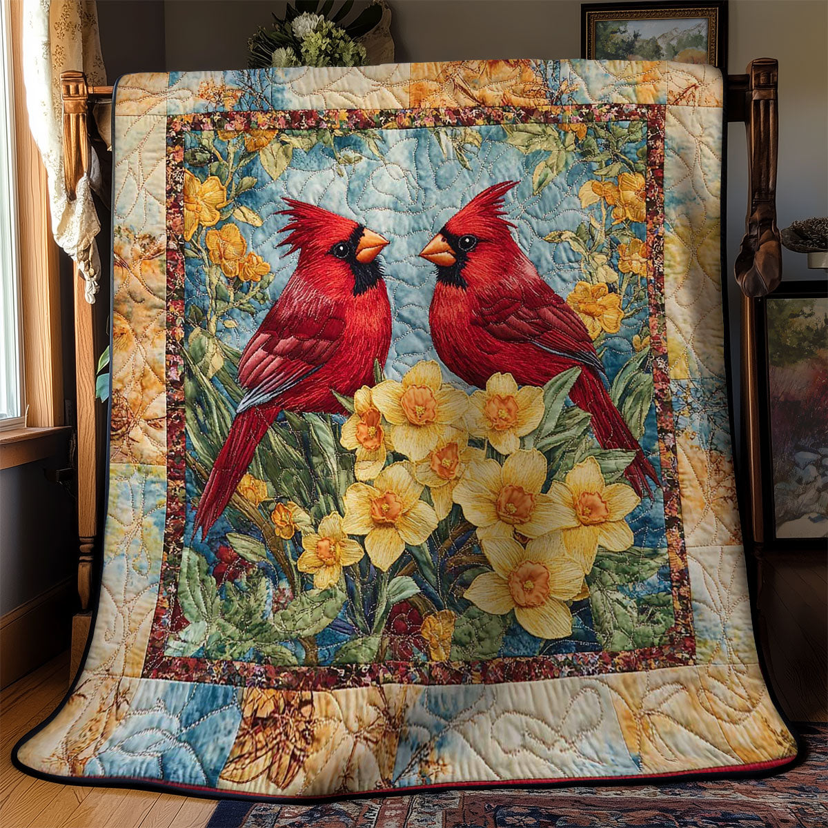 Spring Cardinal WN2002008CL Quilt