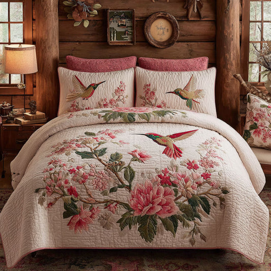 Floral Hummingbird CW0407026CL Duvet Cover Set