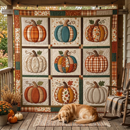 Cozy Harvest Pumpkin WN0505010CL Quilt