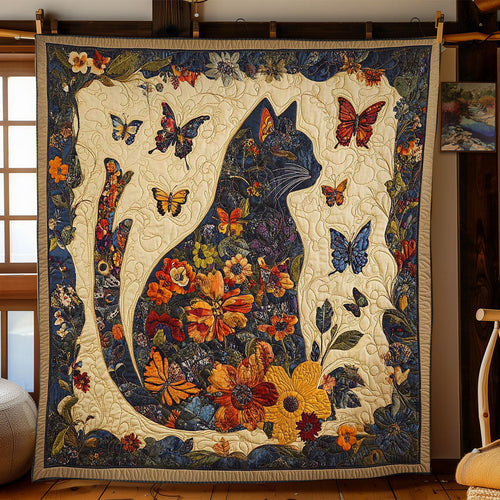 Floral Cat Magic WN0302033CL Quilt