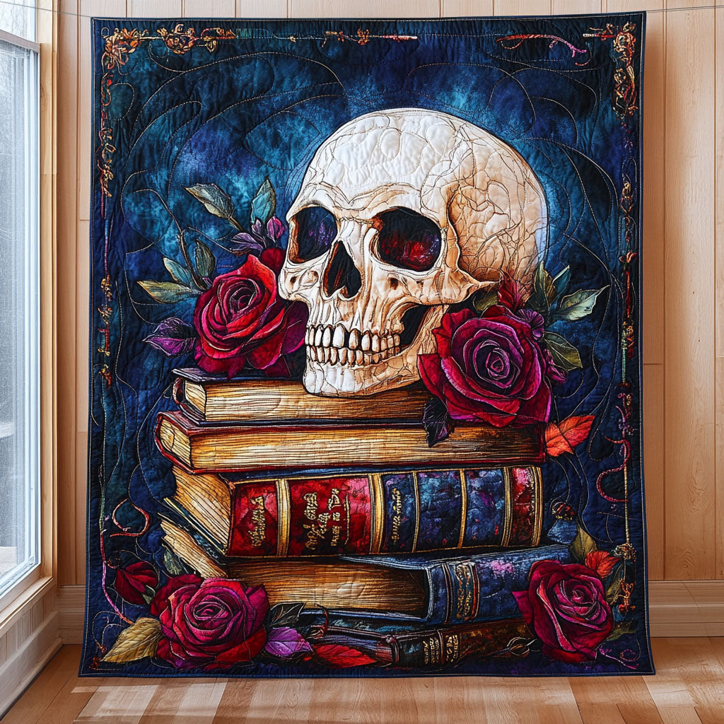Enchanted Skull Book CW0110039CL Quilt