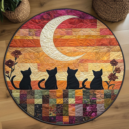 Stitching The Night WJ2307043CL Quilted Round Mat