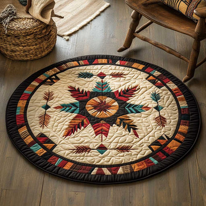 Native American Harmony WN1903081CL Quilted Round Mat