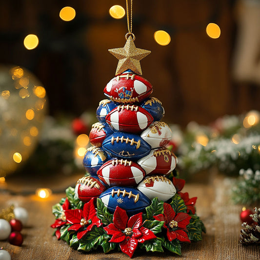American Football Star CW2311006CL Christmas Ornament